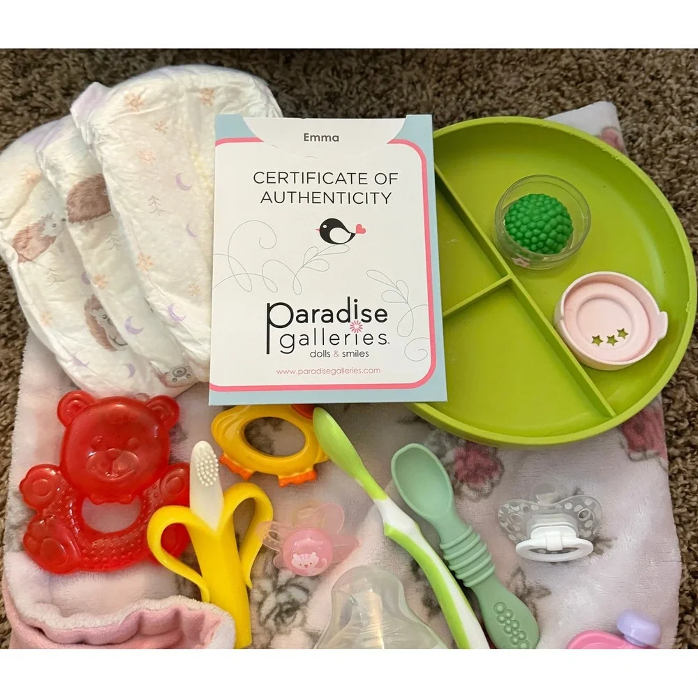 Paradise Galleries-Emma Down Syndrome Awareness Reborn Doll + Extras (NEW)